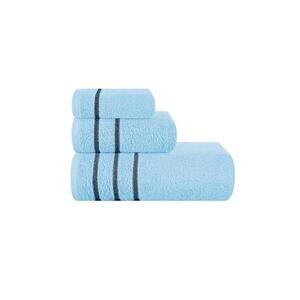 Ultra Soft 3 Pack Cotton Towel Set Sky Blue  M72